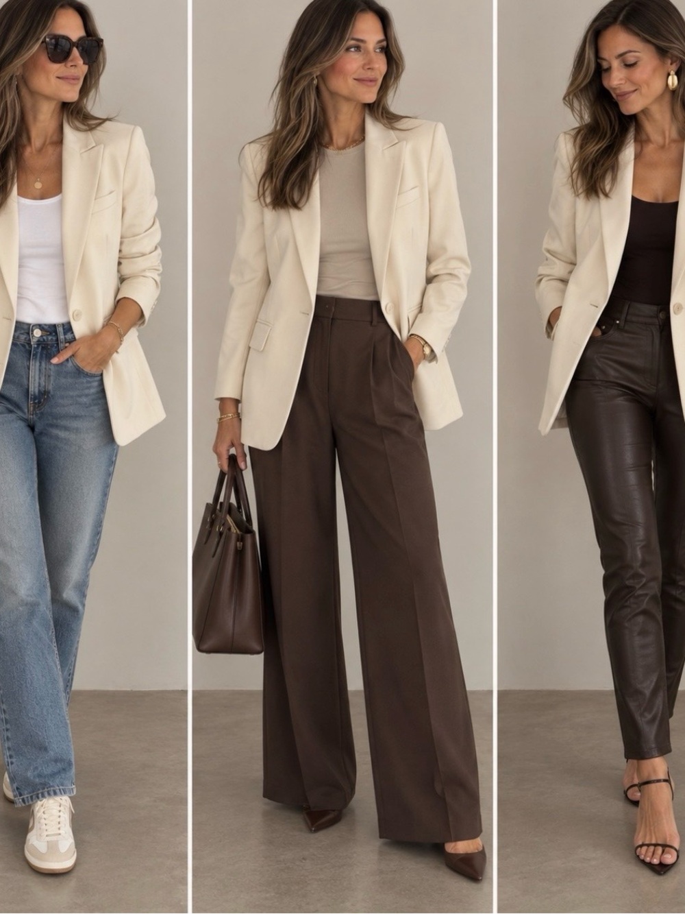 NWT Nordstrom The Ingrid Classic Fit Blazer Ivory Cream Size M